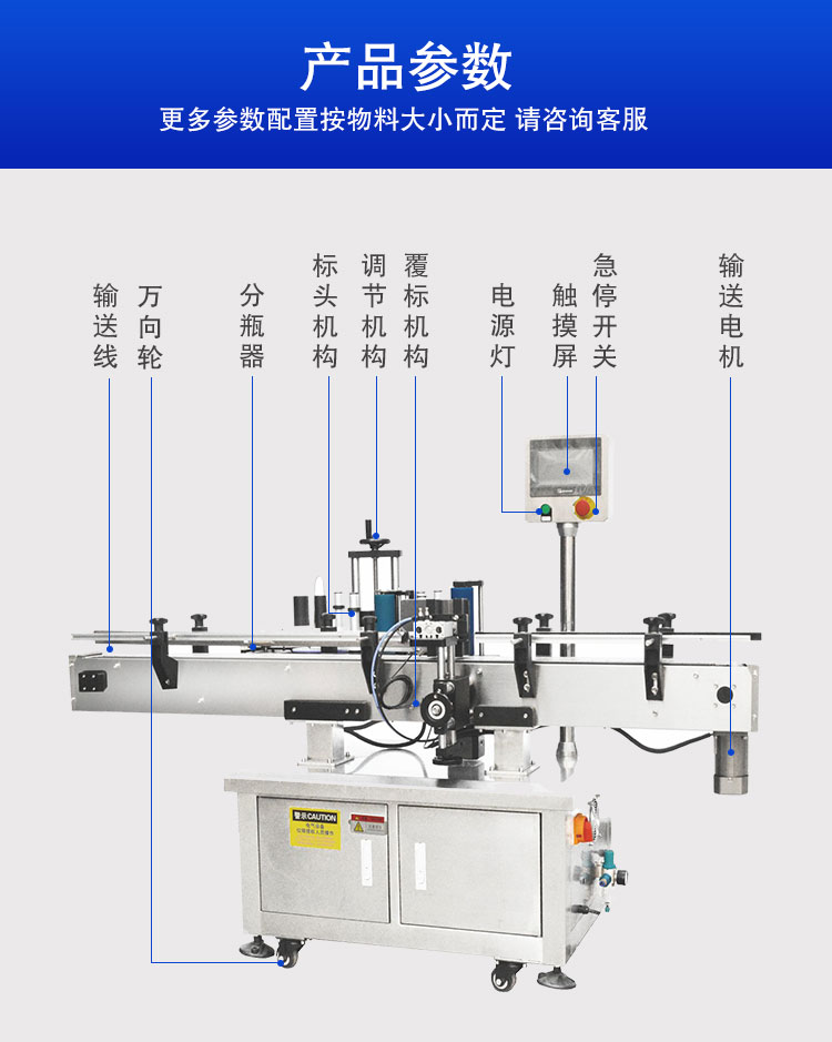 圆瓶贴标机细节